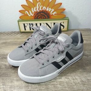 Adidas Daily 3.0 Low Skateboarding Shoes  Gray Black Size 4.5